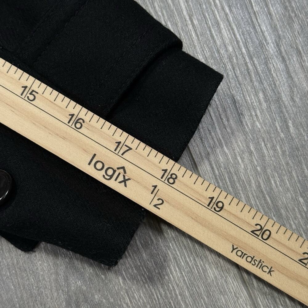 J Crew Nello Gori Italian Wool & Cashmere Toggle Button Stadium Coat Black Sz 6 - Picture 8 of 8